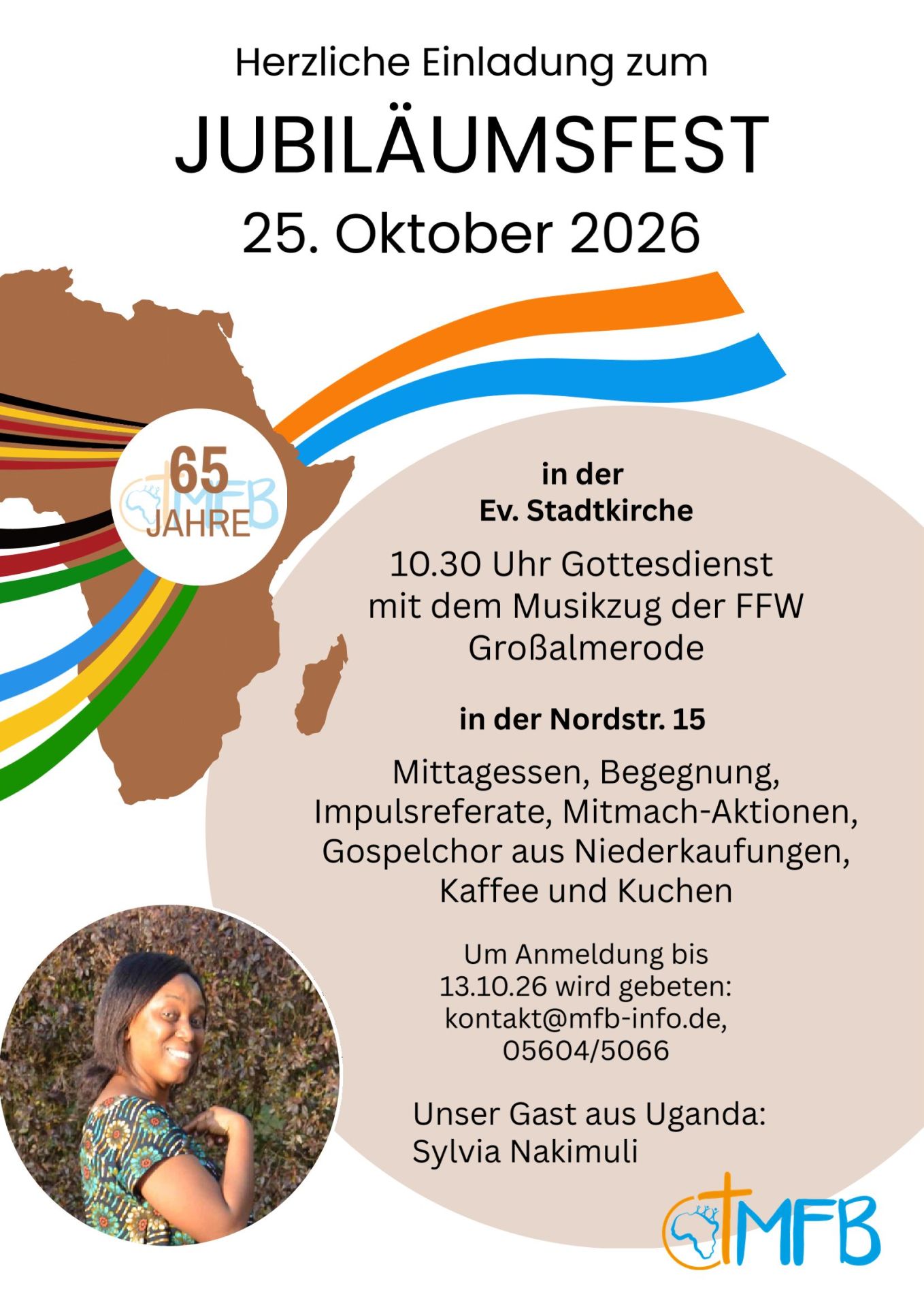 Mission Frohe Botschaft - Plakat 65. Jubiläum Mission Frohe Botschaft - Plakat 65. Jubiläum