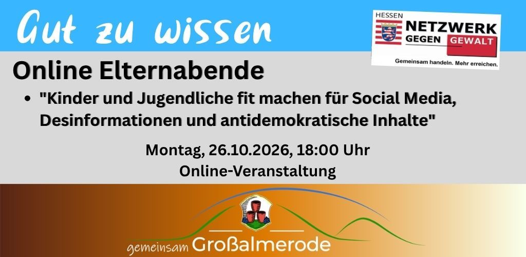 Online Eltenabend Online Elternabend