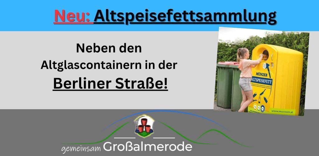 Altspeisefett-Sammlung