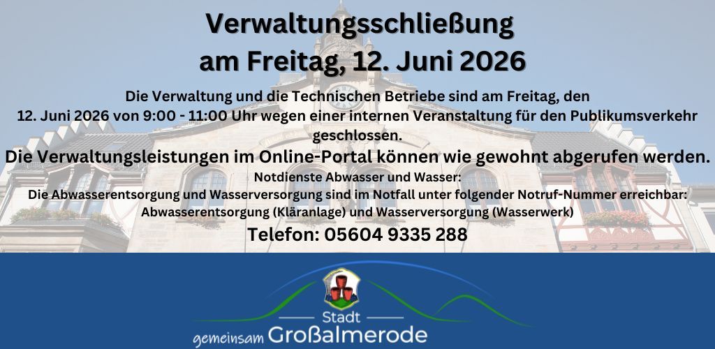 Schließung der Verwaltung