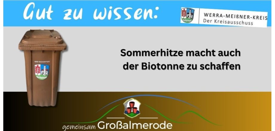 Biotonne bei Sommerhitze