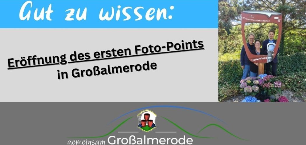 Eröffnung Foto-Point am Hortensienpark | Startseite