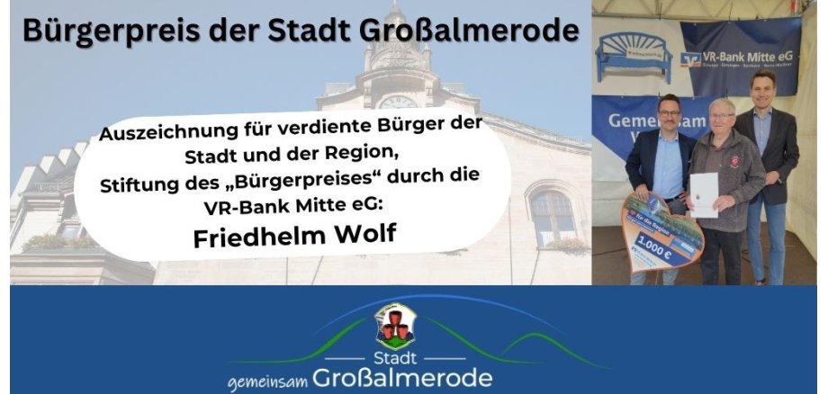 Bürgerpreis der Stadt Großalmerode 2026